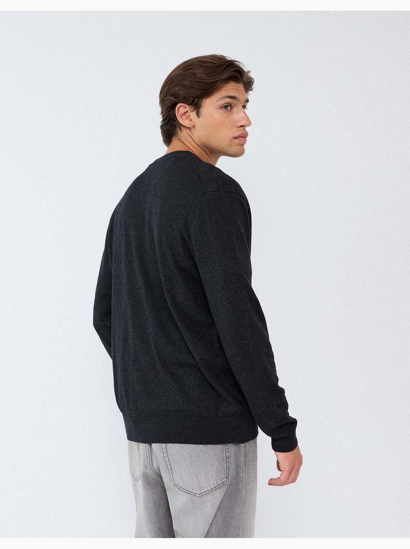 Veste en tricot avec cachemire, mo fashion Gris - Kiabi
