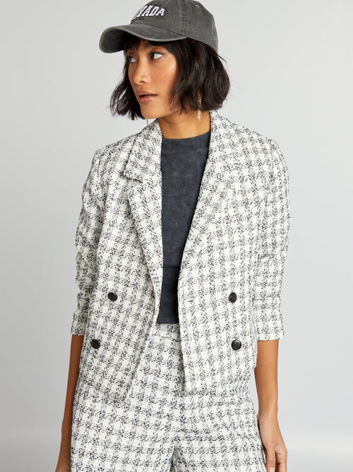 Veste en tweed - Kiabi