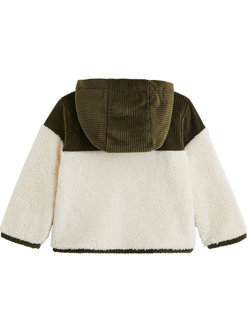Veste enfant intérieur polaire avec capuche ginkgo - Kiabi Veste enfant intérieur polaire avec capuche ginkgo - Kiabi