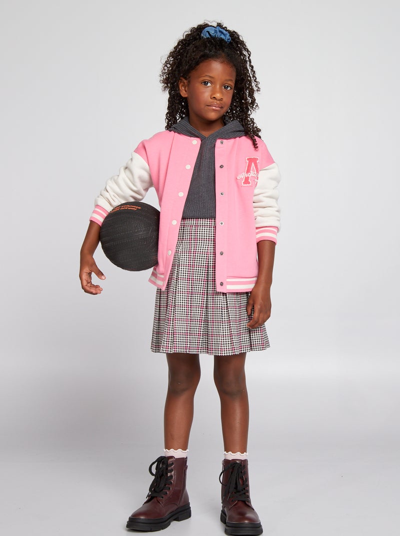 Veste esprit campus Rose - Kiabi
