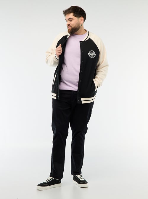 Veste esprit universitaire manches raglan - Kiabi