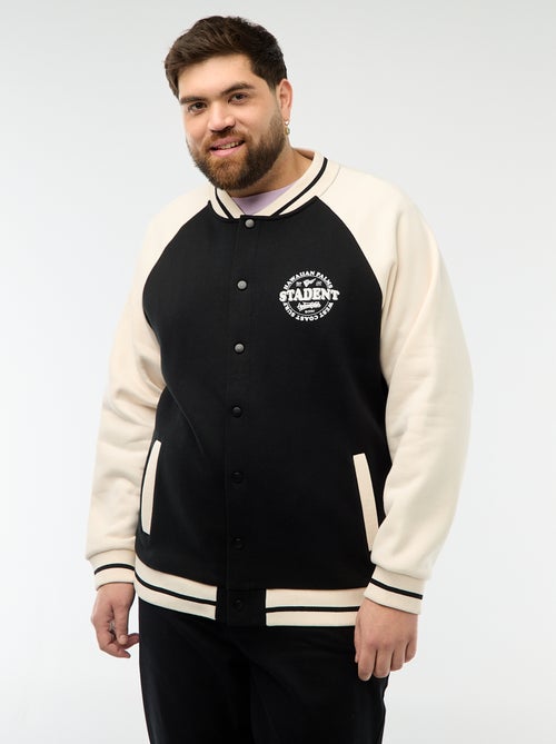 Veste esprit universitaire manches raglan - Kiabi