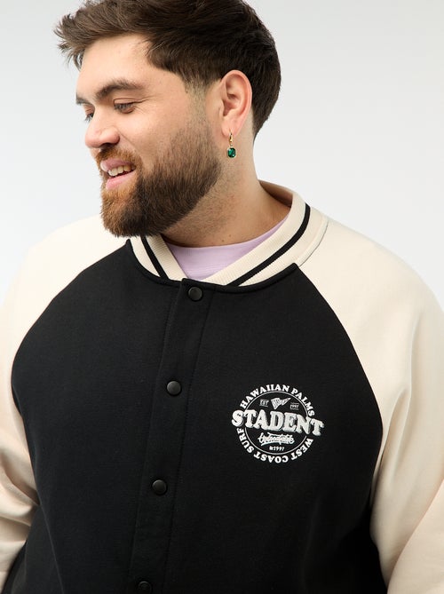 Veste esprit universitaire manches raglan - Kiabi