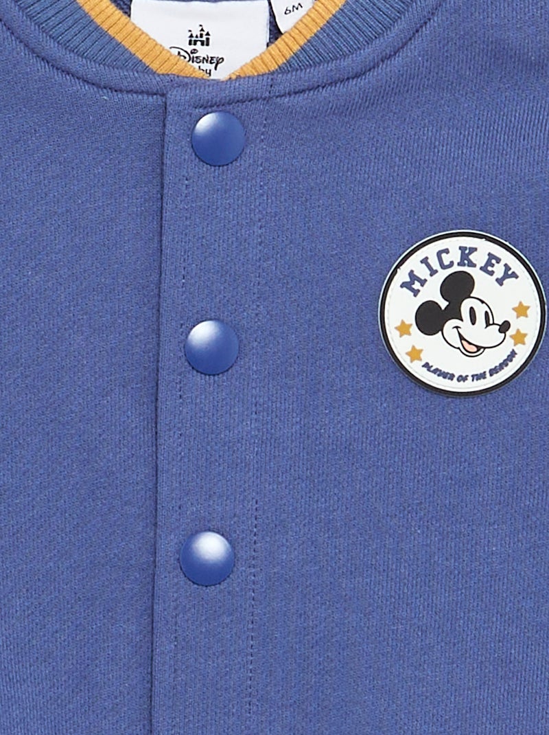 Veste esprit universitaire 'Mickey' 'Disney' Bleu - Kiabi