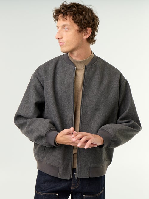 Veste faux lainage - Kiabi