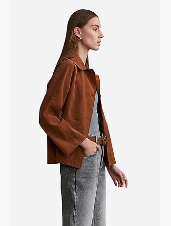 Veste femme à col chemise et boutons dilvin