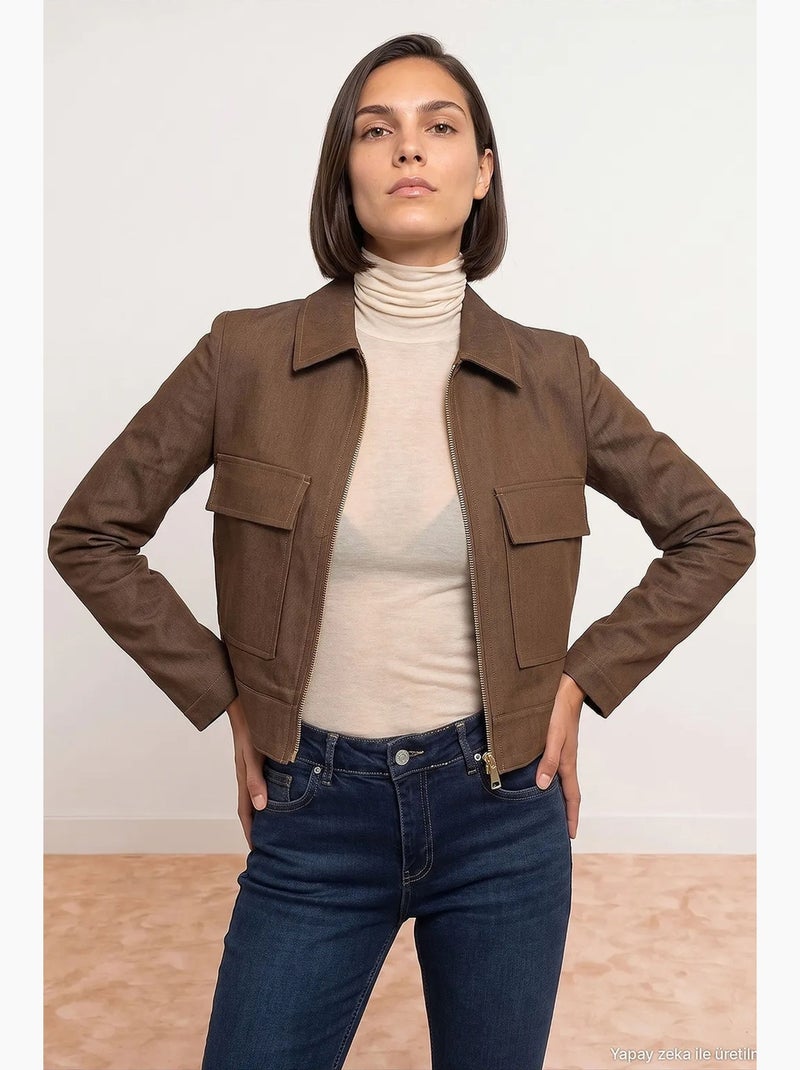 Veste femme dilvin Marron - Kiabi
