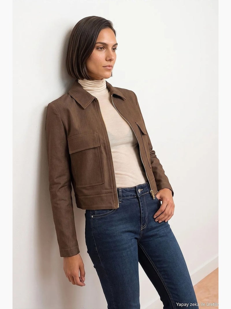 Veste femme dilvin Marron - Kiabi