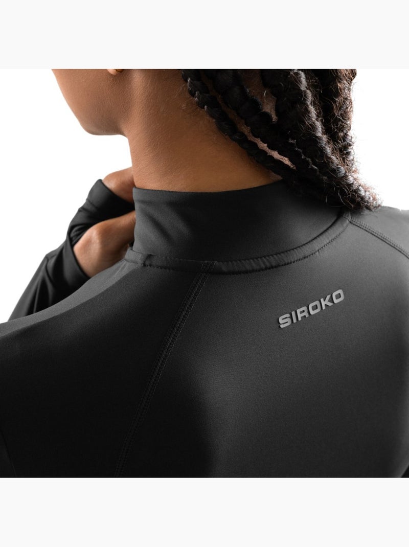 Veste fitness zippée ultralégère femme fitness femme momentum Noir - Kiabi