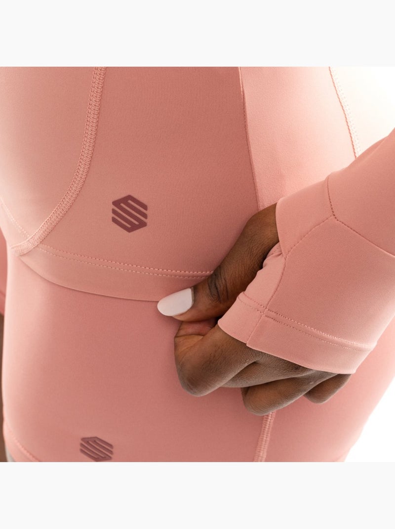 Veste fitness zippée ultralégère femme fitness femme pelican Corail - Kiabi