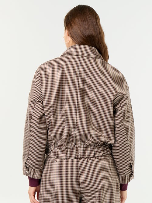 Veste fluide avec ouverture zippée - Kiabi
