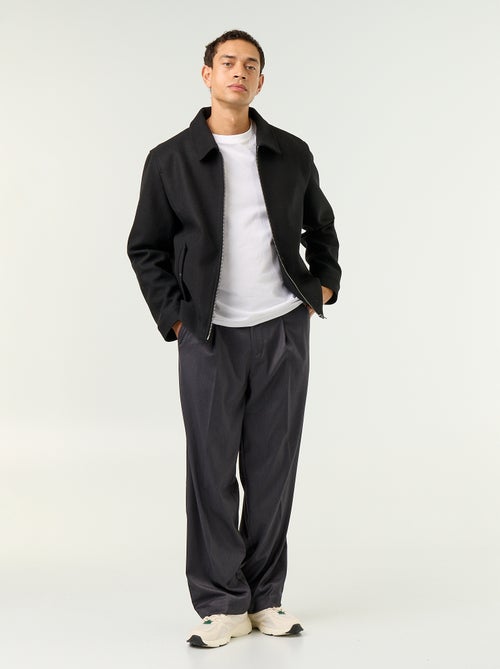 Veste imitation lainage col chemise - Kiabi Veste imitation lainage col chemise - Kiabi