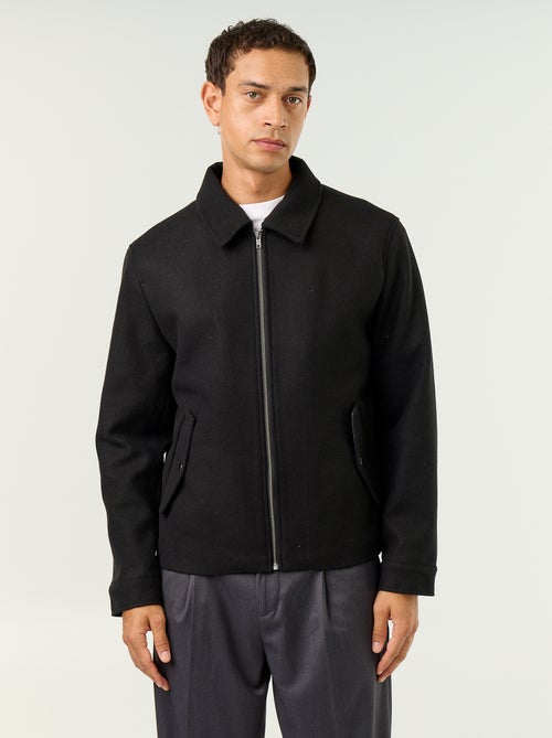 Veste imitation lainage col chemise - Kiabi Veste imitation lainage col chemise - Kiabi