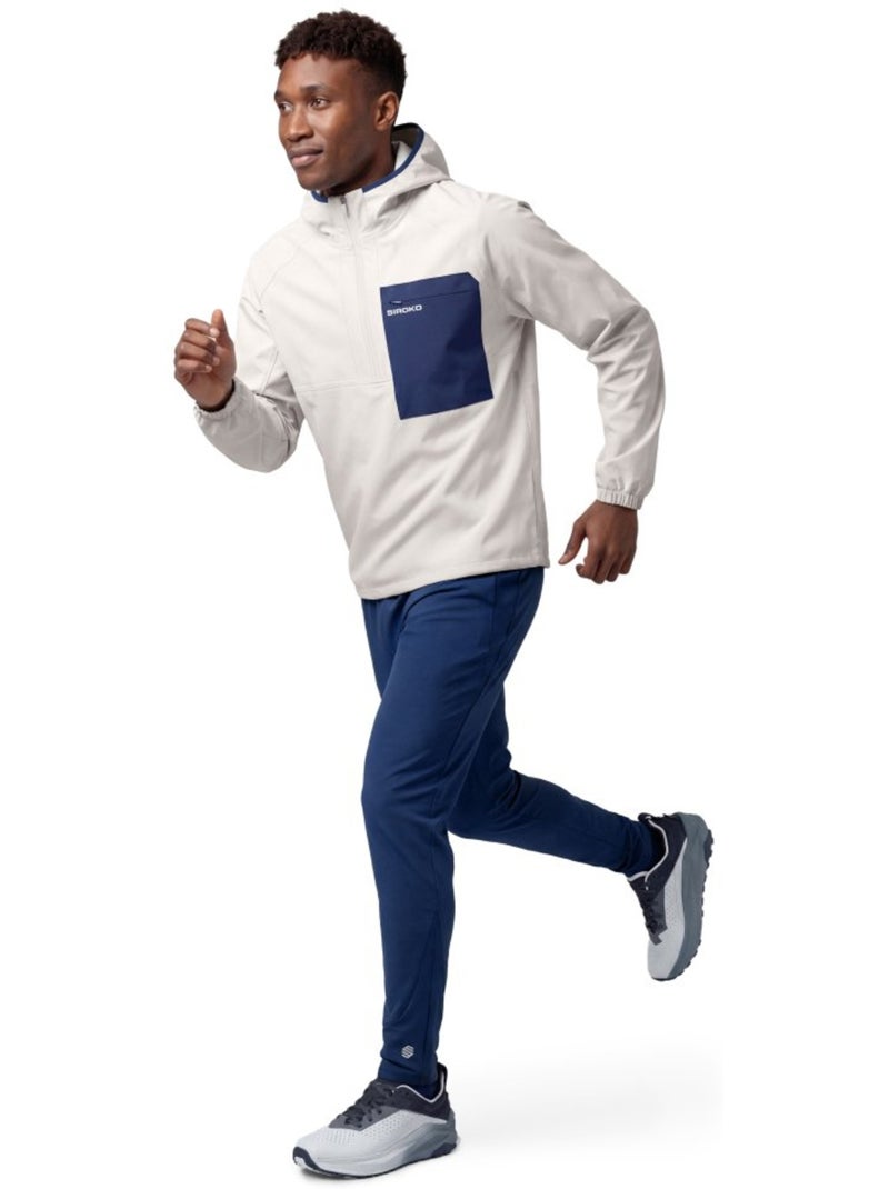 Veste imperméable à capuche trail running homme homme canfranc gray Blanc Gris - Kiabi