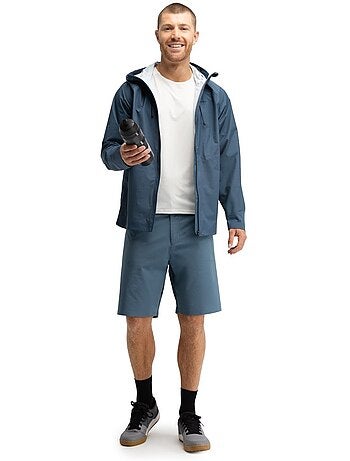 Veste imperméable cyclotourisme homme cyclisme homme uncharted indigo