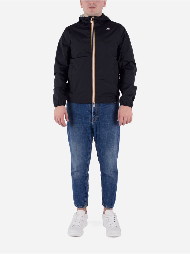 Veste jack stretch nylon jersey - K-Way Noir - Kiabi