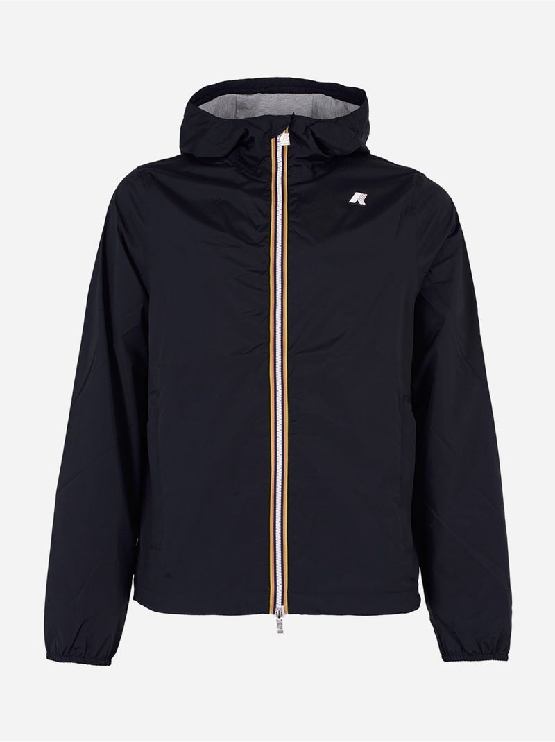 Veste jack stretch nylon jersey - K-Way Noir - Kiabi