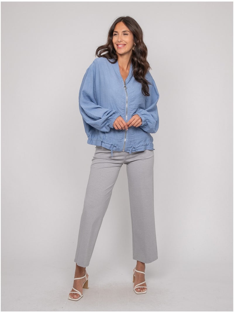 Veste légère zipée uleo Bleu - Kiabi