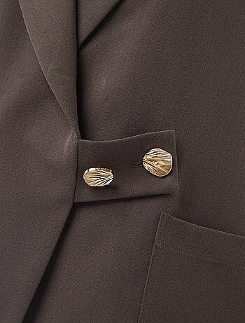 Veste longue à la coupe oversize