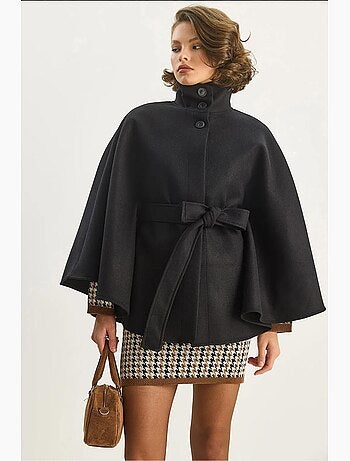 Veste longue texturée avec fermeture boutonnée lucci