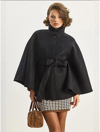 Veste longue texturée avec fermeture boutonnée lucci