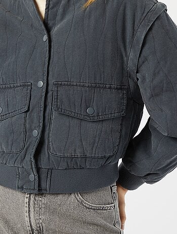 Veste matelassée 2 en 1 avec manches amovibles