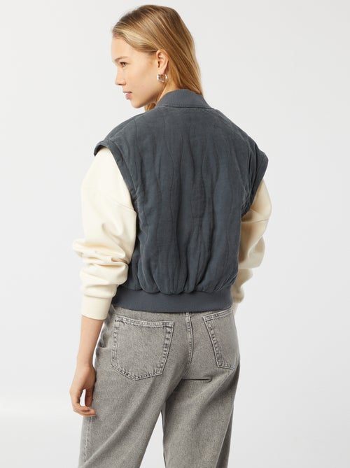 Veste matelassée 2 en 1 avec manches amovibles - Kiabi