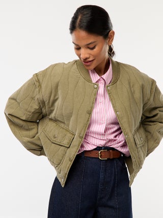 Veste matelassée 2 en 1 avec manches amovibles