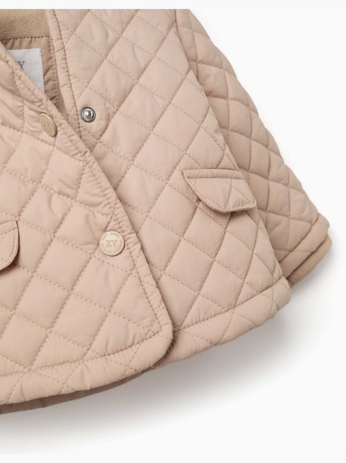 Veste matelassée à capuche et doublure en polaire - Kiabi