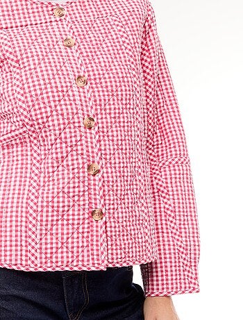 Veste matelassée à carreaux