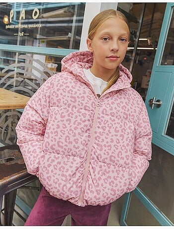 Veste matelassée à motif animal, mo fashion
