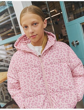 Veste matelassée à motif animal, mo fashion