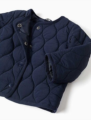 Veste matelassée avec boutons-pression