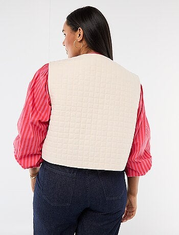 Veste matelassée avec broderies