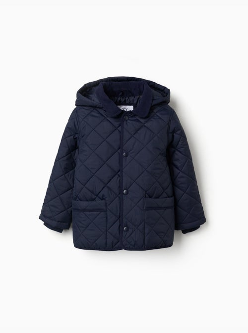 Veste matelassée avec capuche amovible - Kiabi