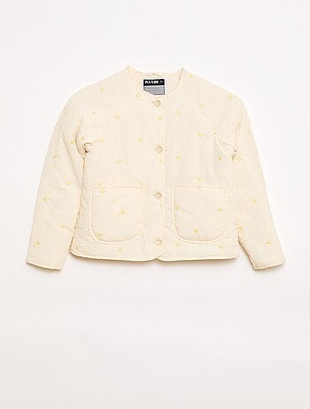 Veste matelassée avec motif brodé