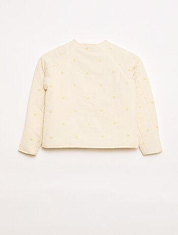 Veste matelassée avec motif brodé