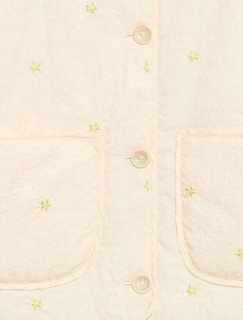 Veste matelassée avec motif brodé