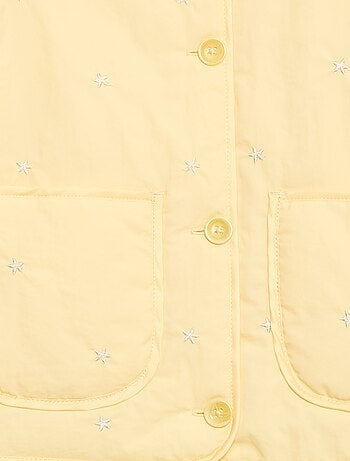 Veste matelassée avec motif brodé