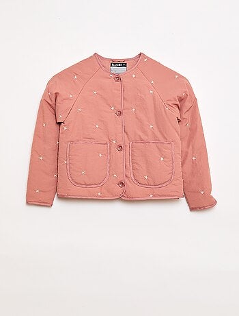 Veste matelassée avec motif brodé