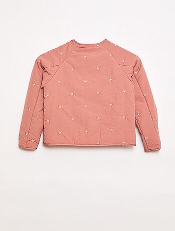 Veste matelassée avec motif brodé