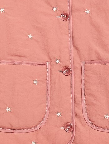 Veste matelassée avec motif brodé