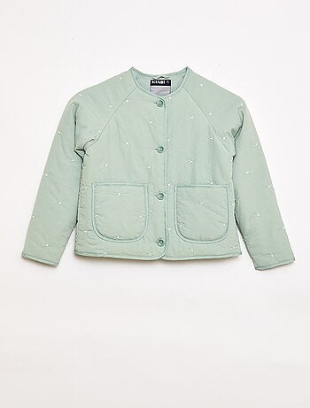Veste matelassée avec motif brodé