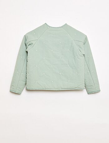 Veste matelassée avec motif brodé
