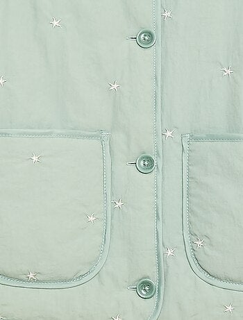 Veste matelassée avec motif brodé