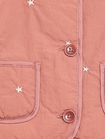 Veste matelassée col rond en tissu déperlant