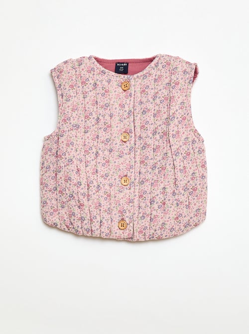 Veste matelassée en gaze de coton - Kiabi