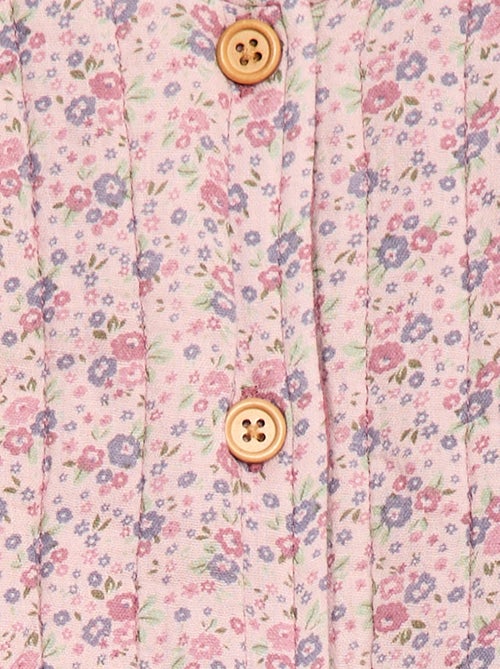 Veste matelassée en gaze de coton - Kiabi