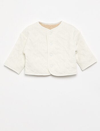 Veste matelassée et pressionnée réversible