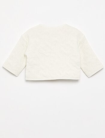 Veste matelassée et pressionnée réversible